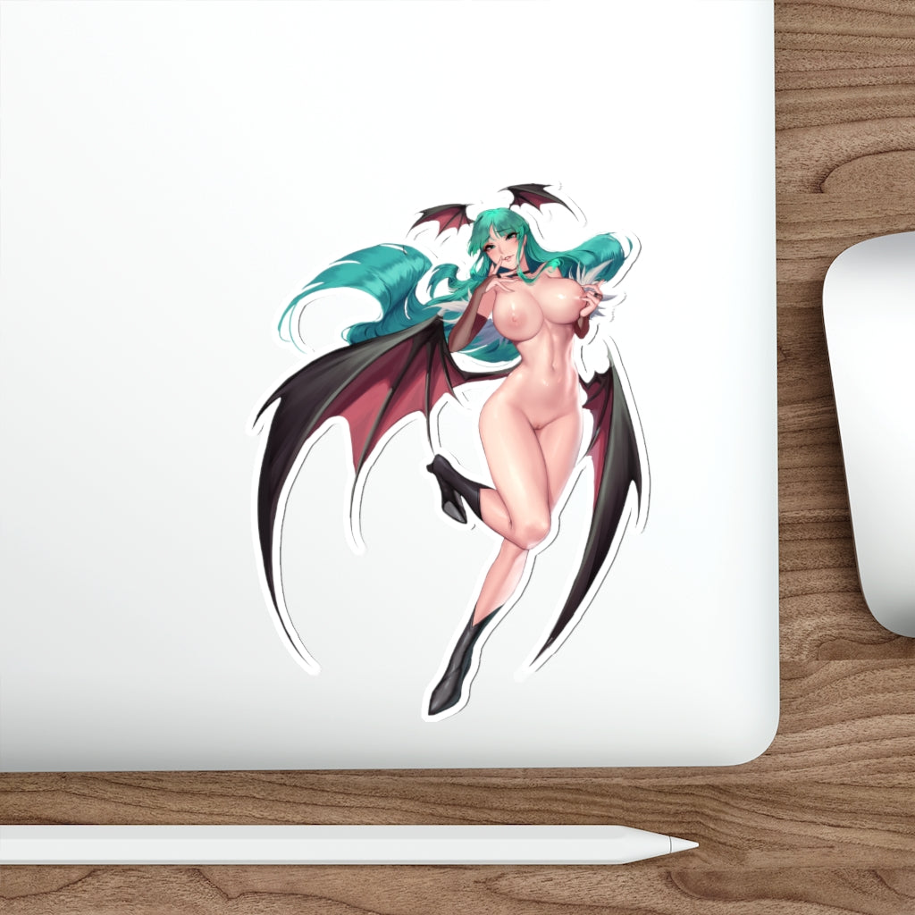 Autocollant imperméable Hentai Morrigan Aensland Darkstalkers Nude - Autocollant en vinyle Ecchi