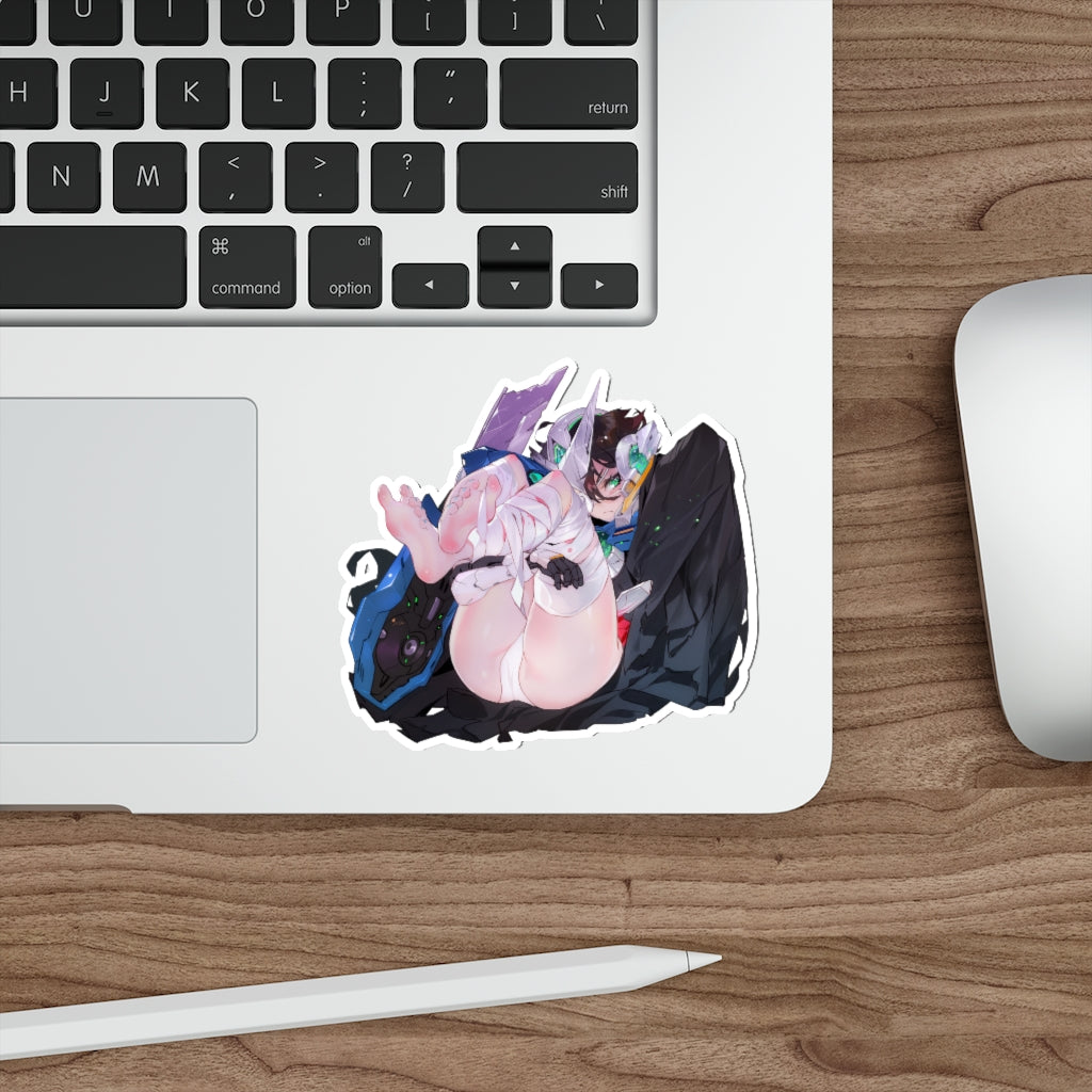 Gundam Sexy Mecha Musume Waterproof Sticker - Ecchi Vinyl Decal - Lewd Anime Sticker