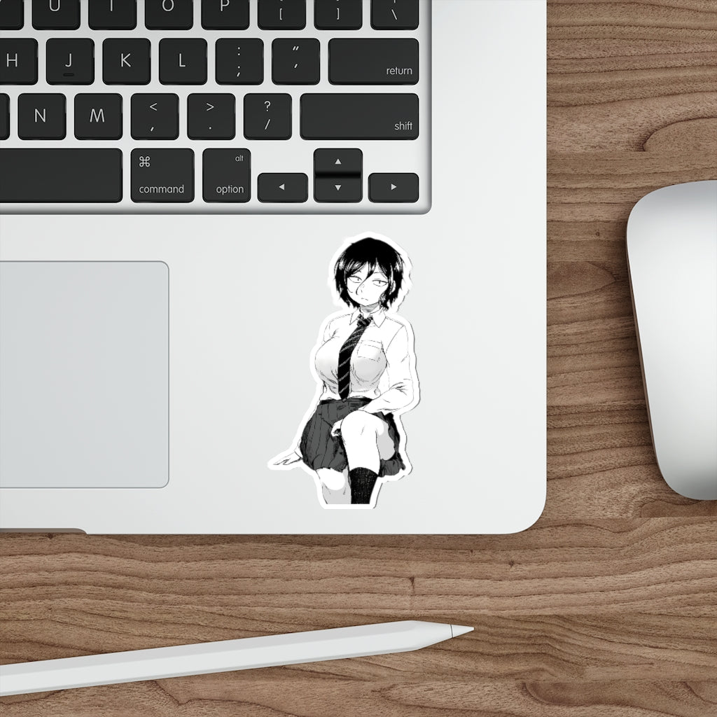 Asai Akira Sexy School Girl Uniform Call of the Night Waterproof Sticker - Ecchi Vinyl Decal