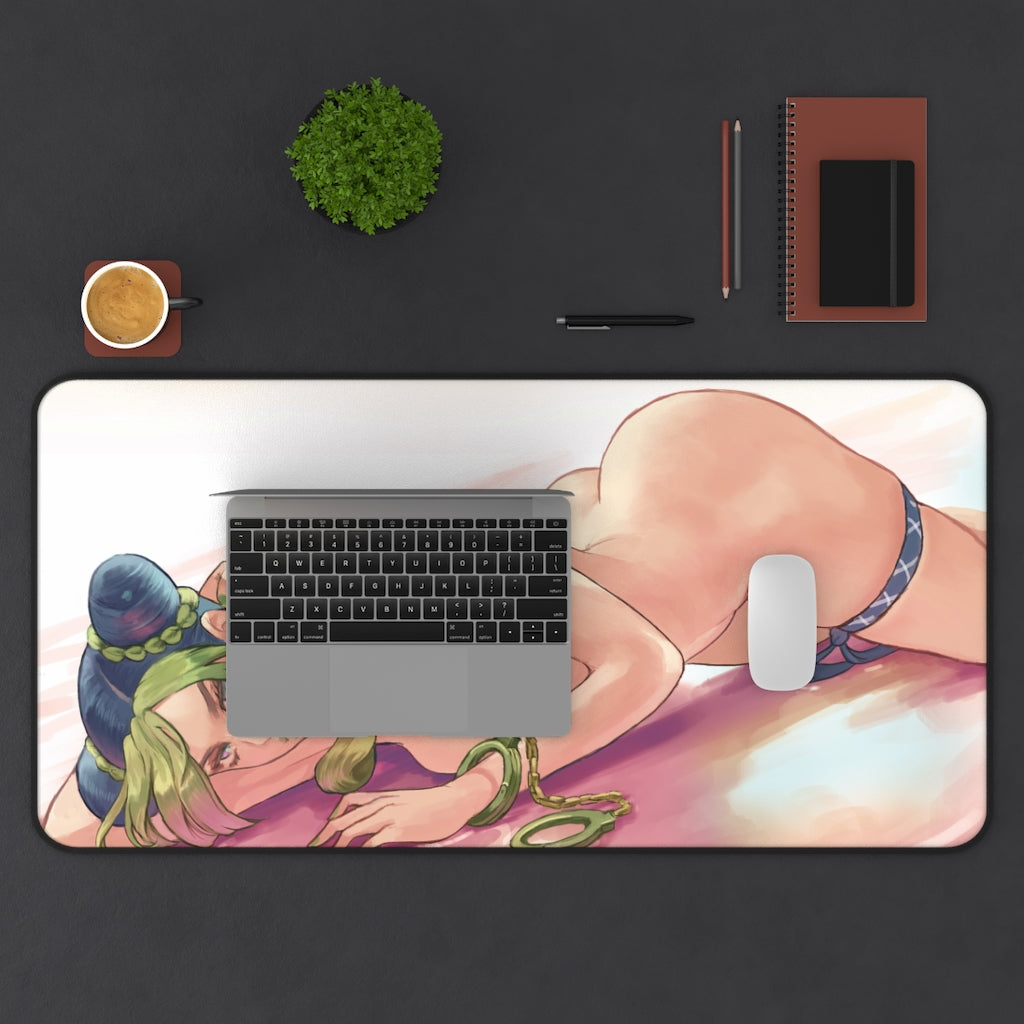 Nude Jolyne Kujo JoJo's Bizarre Adventure Desk Mat - Lewd Mousepad - Sexy Anime Girl Playmat