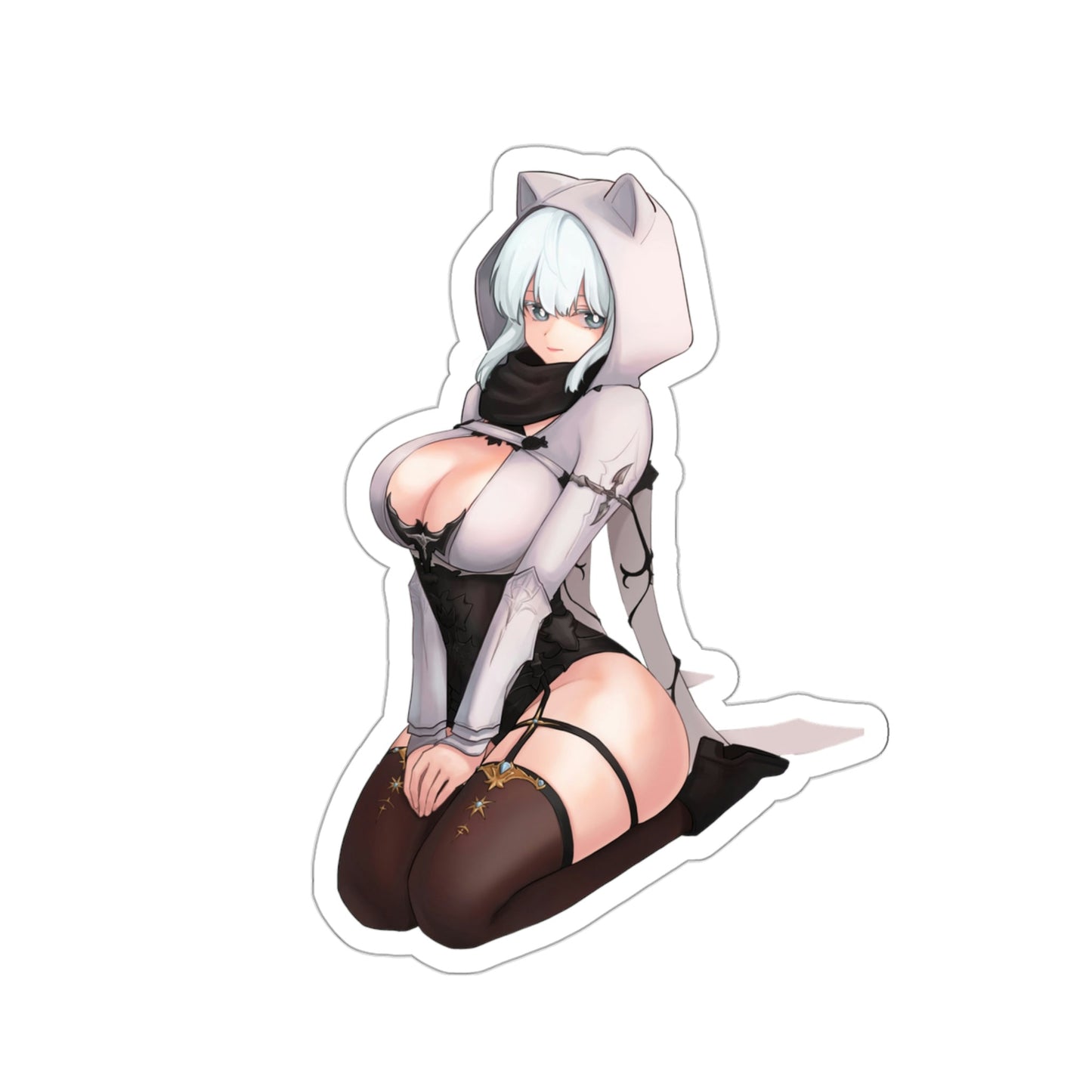 Lost Ark Neko Waifu Waterproof Sticker - Weatherproof Vinyl Car Decal