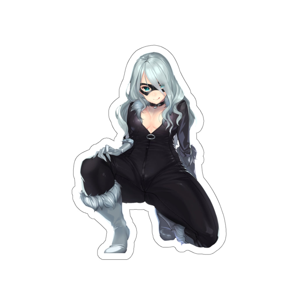 Black Cat Waterproof Sticker - Ecchi Vinyl Decal