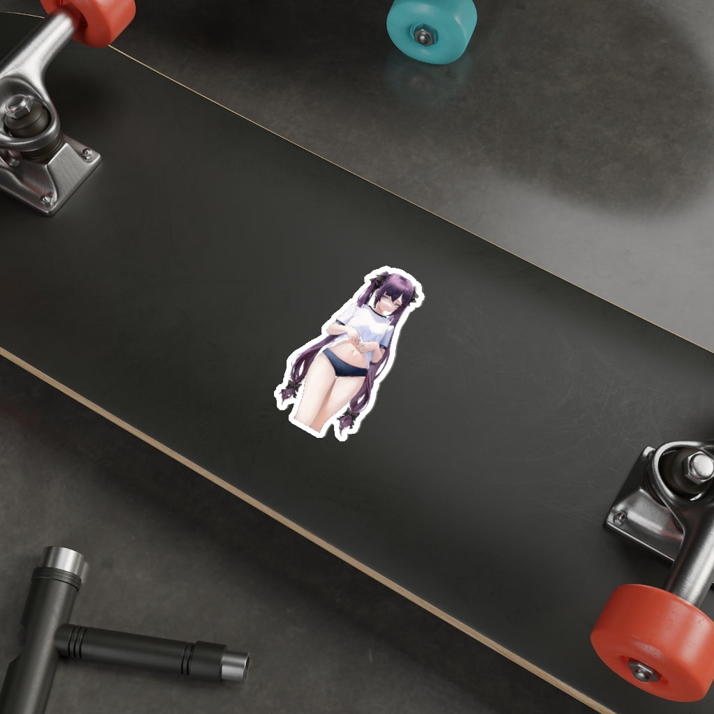 Sexy Gym Uniform Mona Genshin Impact Waterproof Sticker - Ecchi Vinyl Decal