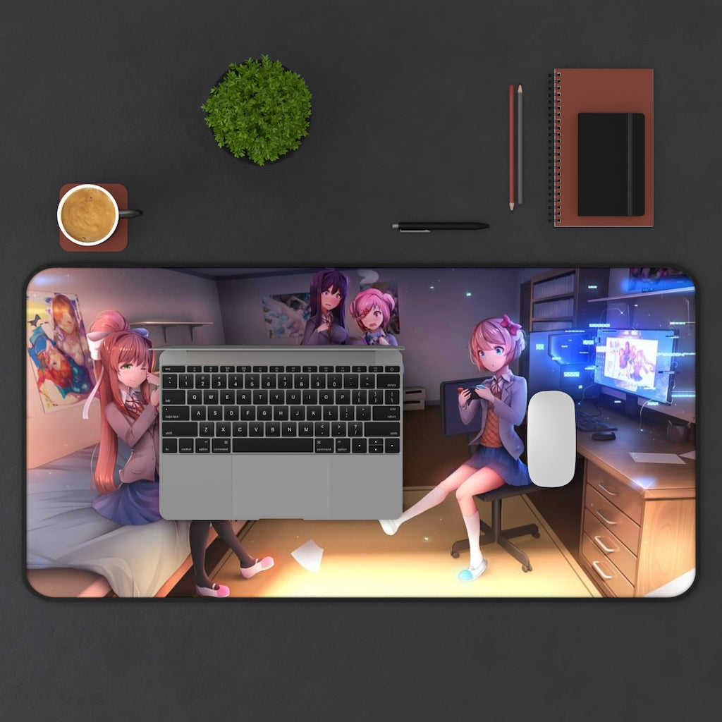 Doki Doki Literature Club Mousepad - Large Gaming Desk Mat - Kawaii Playmat