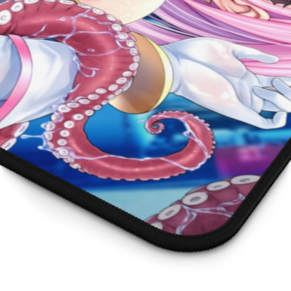 Aigan Tenshi Cheery Pink Hentai Tentacles Desk Mat - Non Slip Mousepad