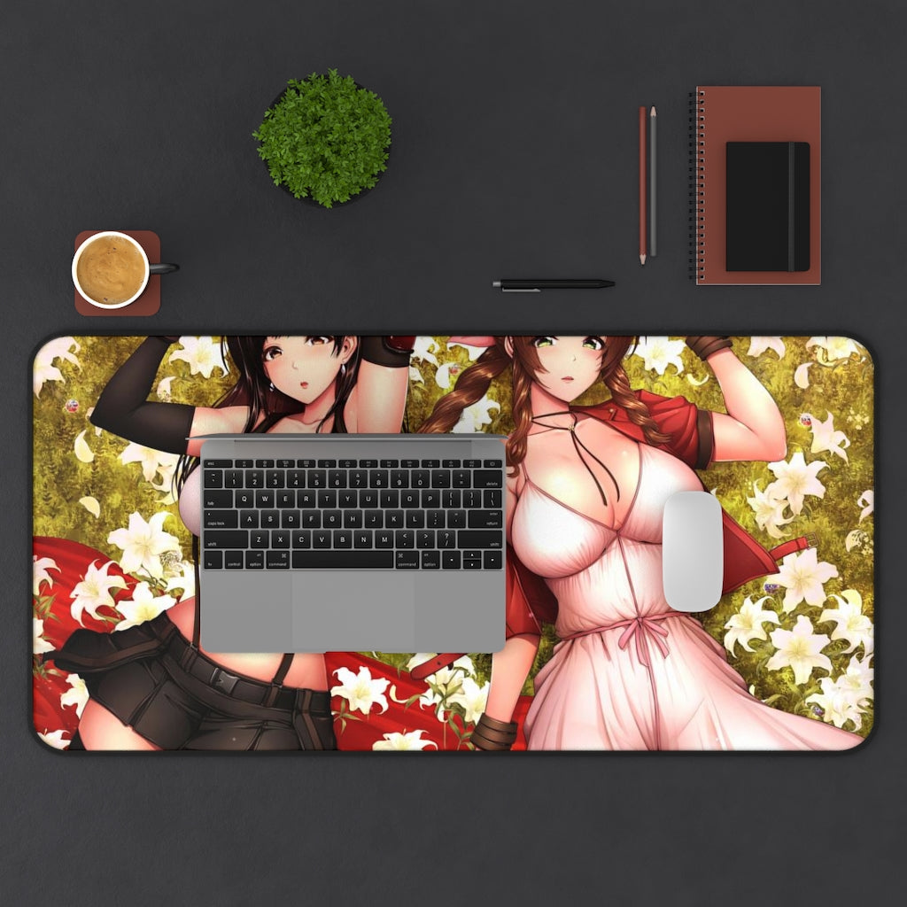 Tifa And Aerith Kawaii Mousepad - Cute Desk Mat - MTG Playmat