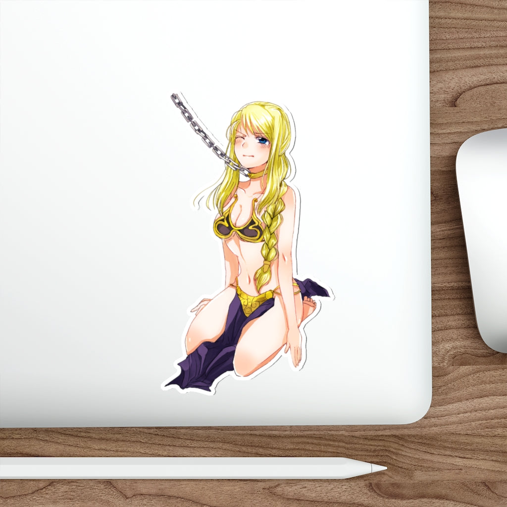 Full Metal Alchemist Waterproof Sticker - Slave Princess Winry Ecchi Vinyl Anime Decal