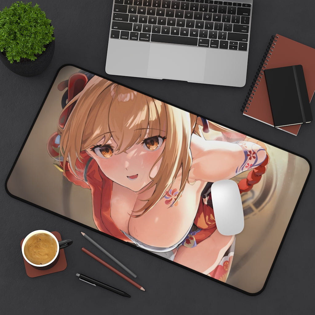 Genshin Impact Sexy Yoimiya Boobs Desk Mat - Non Slip Mousepad