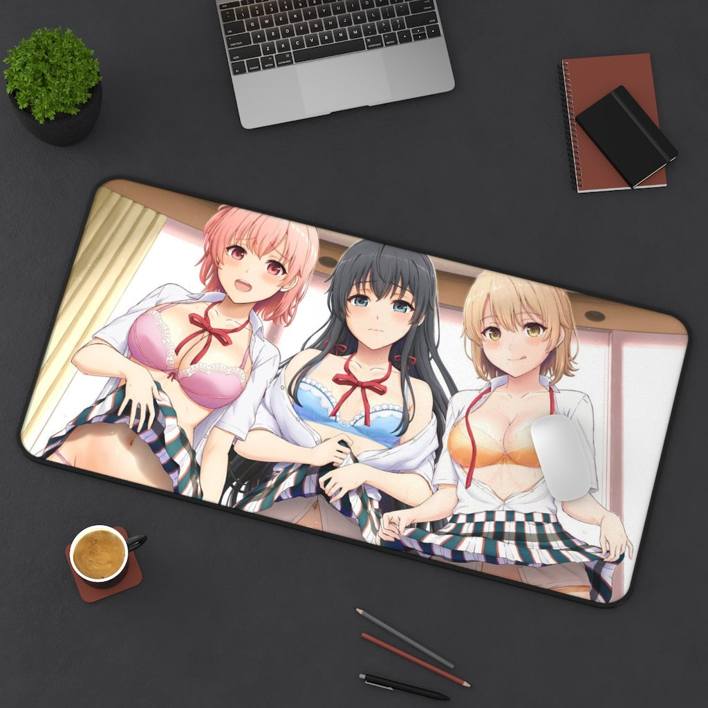 My Teen Romantic Comedy is Wrong as I Expected Panties Waifus Hamachi OreGairu  Desk Mat - Sexy Anime Girls Mousepad - Gaming Playmat