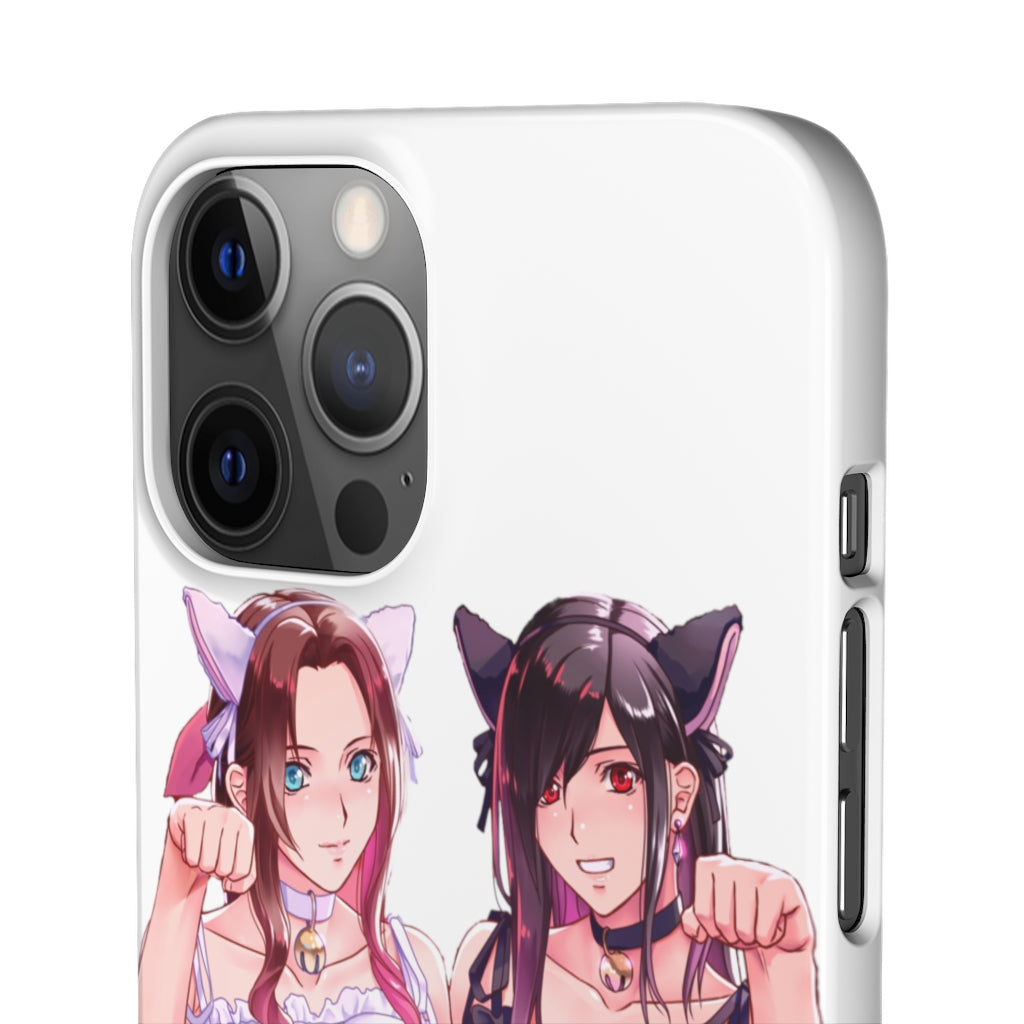 Tifa and Aerith Anime Phone Case - Final Fantasy Kawaii Aesthetic Snap Case