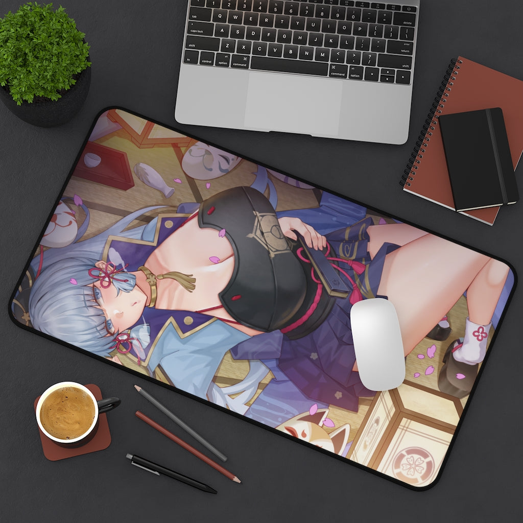 Genshin Impact Sexy Mousepad - Hot Ayaka Gaming Desk Mat - Ecchi Playmat