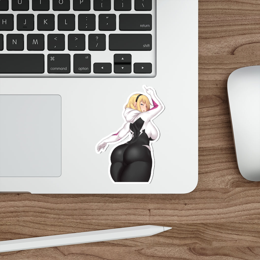 Spider Gwen Big Butt Waterproof Sticker - Ecchi Vinyl Decal