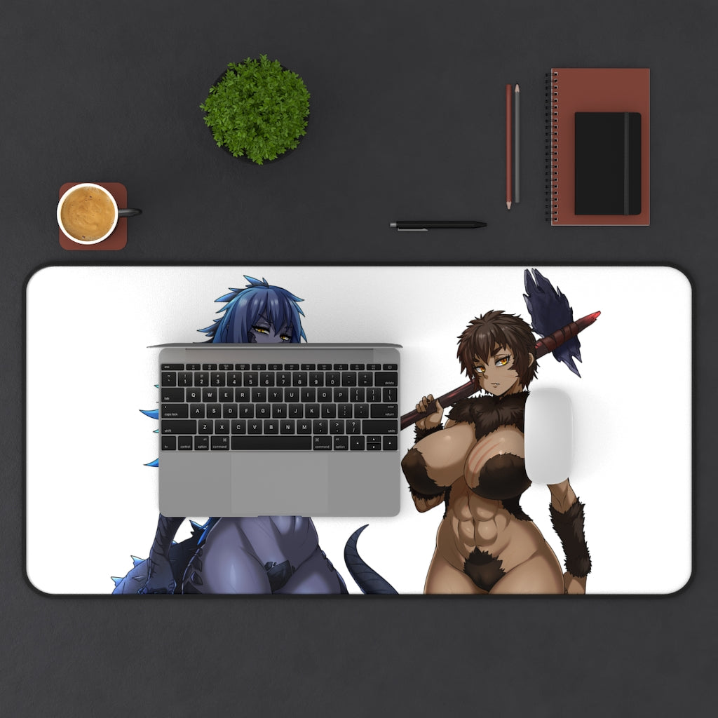 Godzilla Vs Kong Sexy Mousepad - Big Tits Anthro Monster XXL Desk Mat - Ecchi Desk Pad