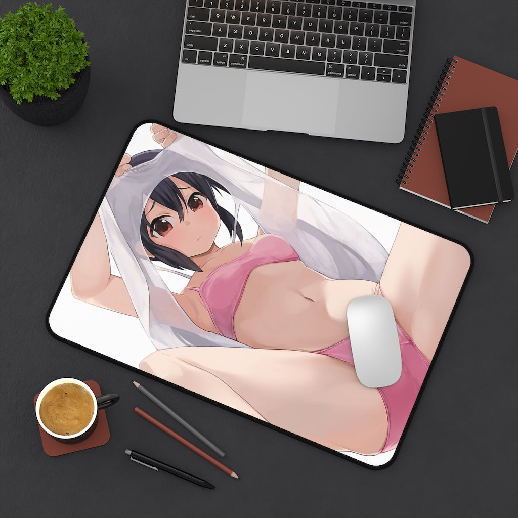 Sexy Lingerie Azusa Nakano K-ON! Desk Mat - Non Slip Mousepad