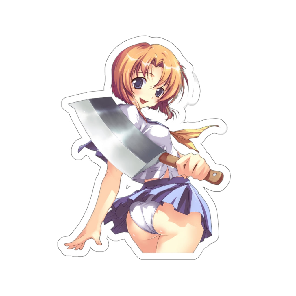 Sexy Panties Ryuuguu Rena Cleaver Higurashi When They Cry Waterproof Sticker - Ecchi Vinyl Decal