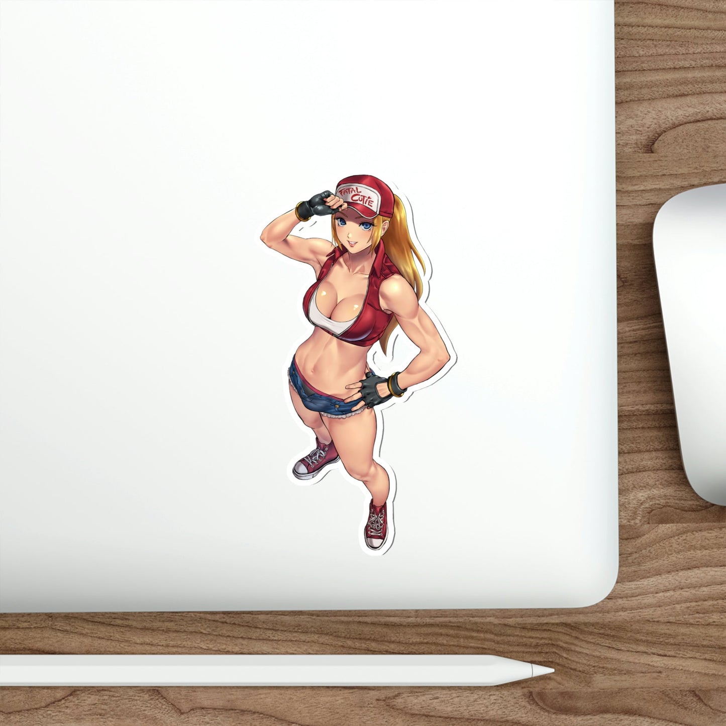 Female Terry Bogard Sexy Waifu King of Fighters Waterproof Sticker - Weatherproof Vinyl Car Decal