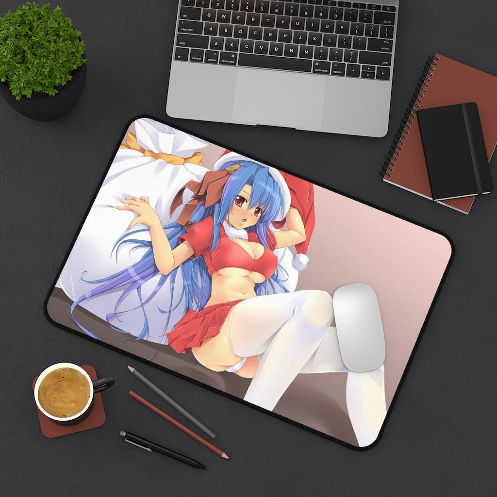 Sexy Santa Rocbouquet Romancing SaGa Desk Mat - Non Slip Mousepad