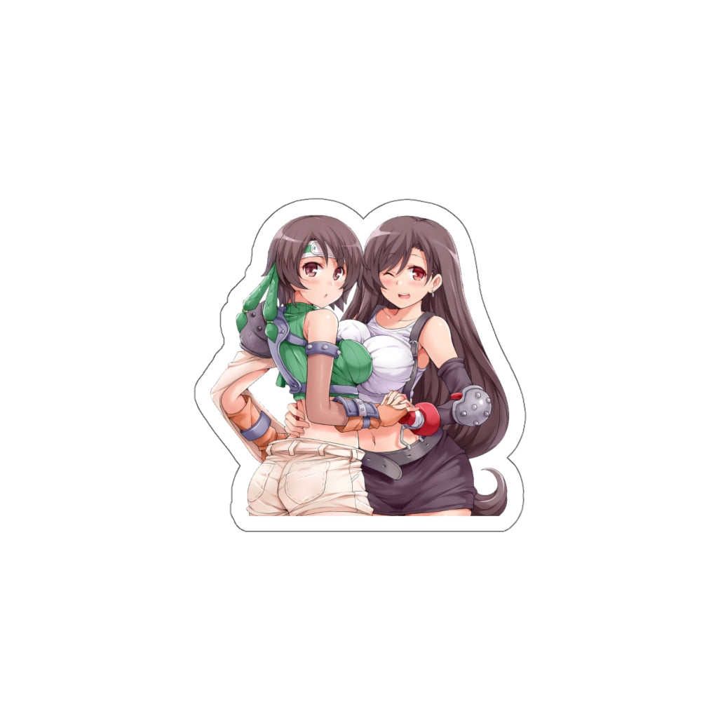 Tifa Lockhart and Yuffie Kisaragi Waifus Waterproof Sticker - Ecchi Vinyl Decal