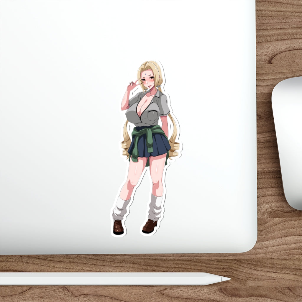 Tsunade Naruto Sexy Seifuku Waterproof Sticker - Ecchi Vinyl Decal