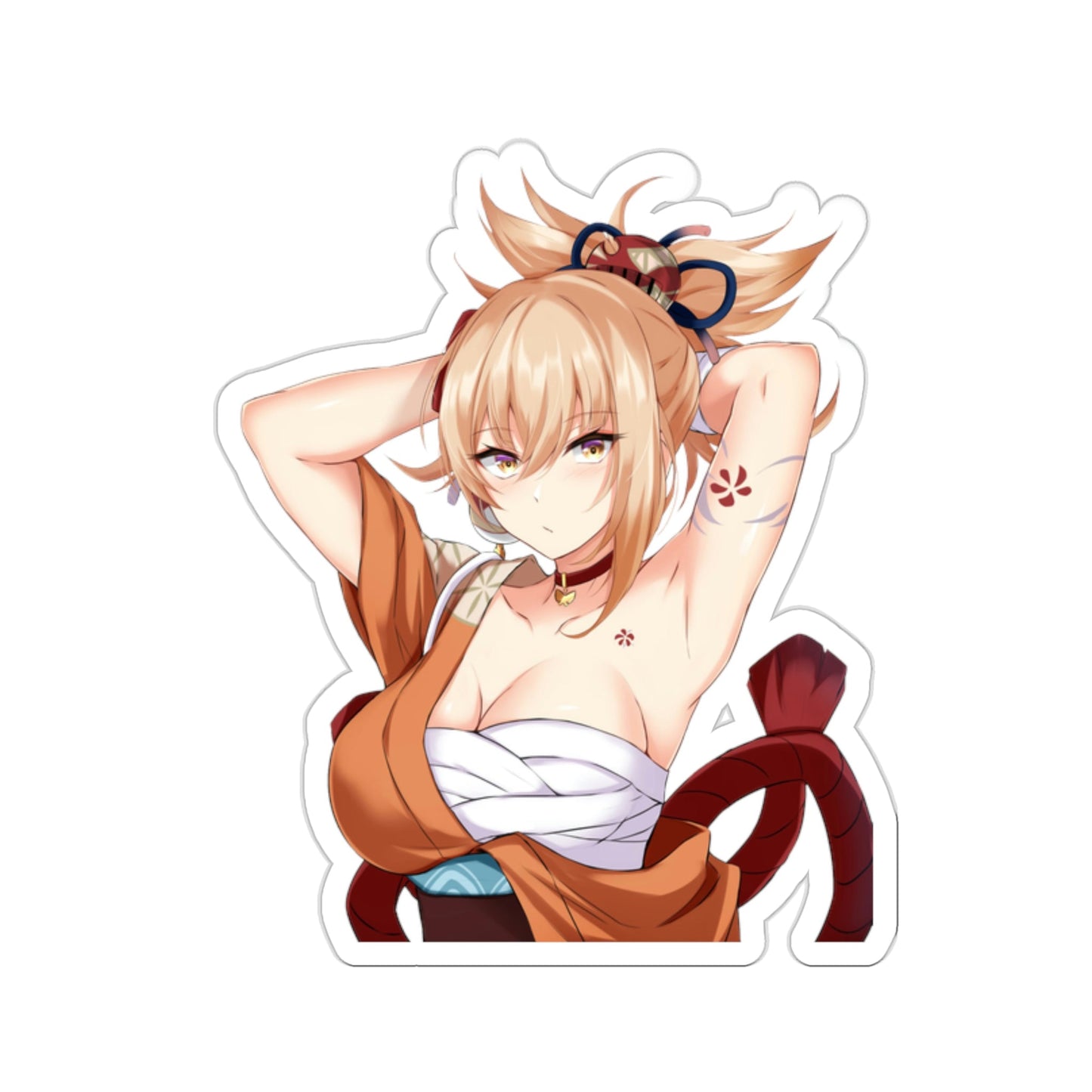 Genshin Impact Sexy Yoimiya Waterproof Sticker - Weatherproof Vinyl Car Decal