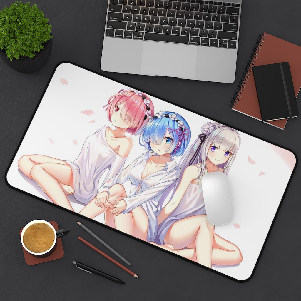 Re Zero Sexy Mousepad - Sexy Waifus Desk Mat - Ecchi Playmat