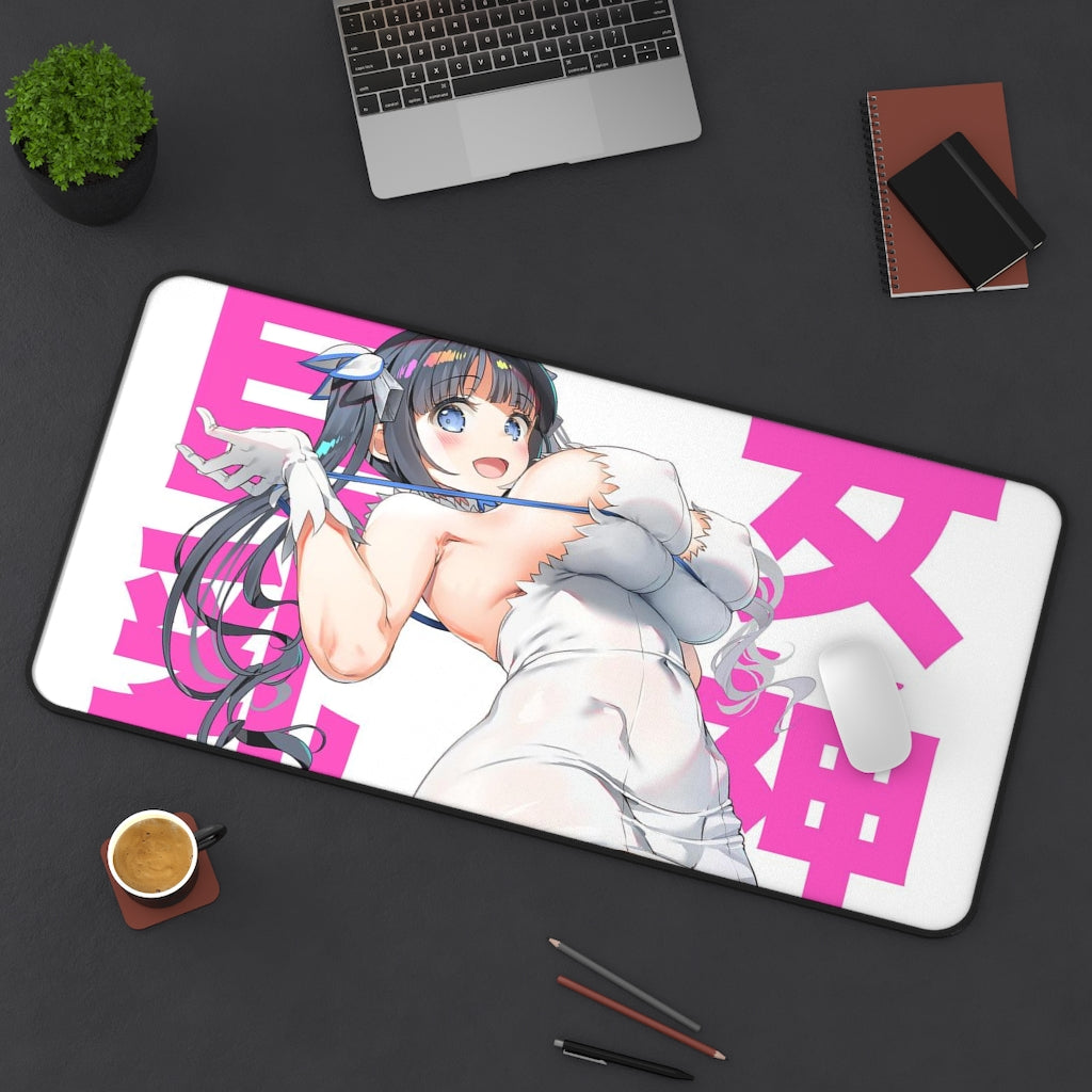 Danmachi Sexy Mousepad - Big Tits Hestia Anime Desk Mat - Ecchi Playmat - Is It Wrong To Try To Pick Up Girls In A Dungeon