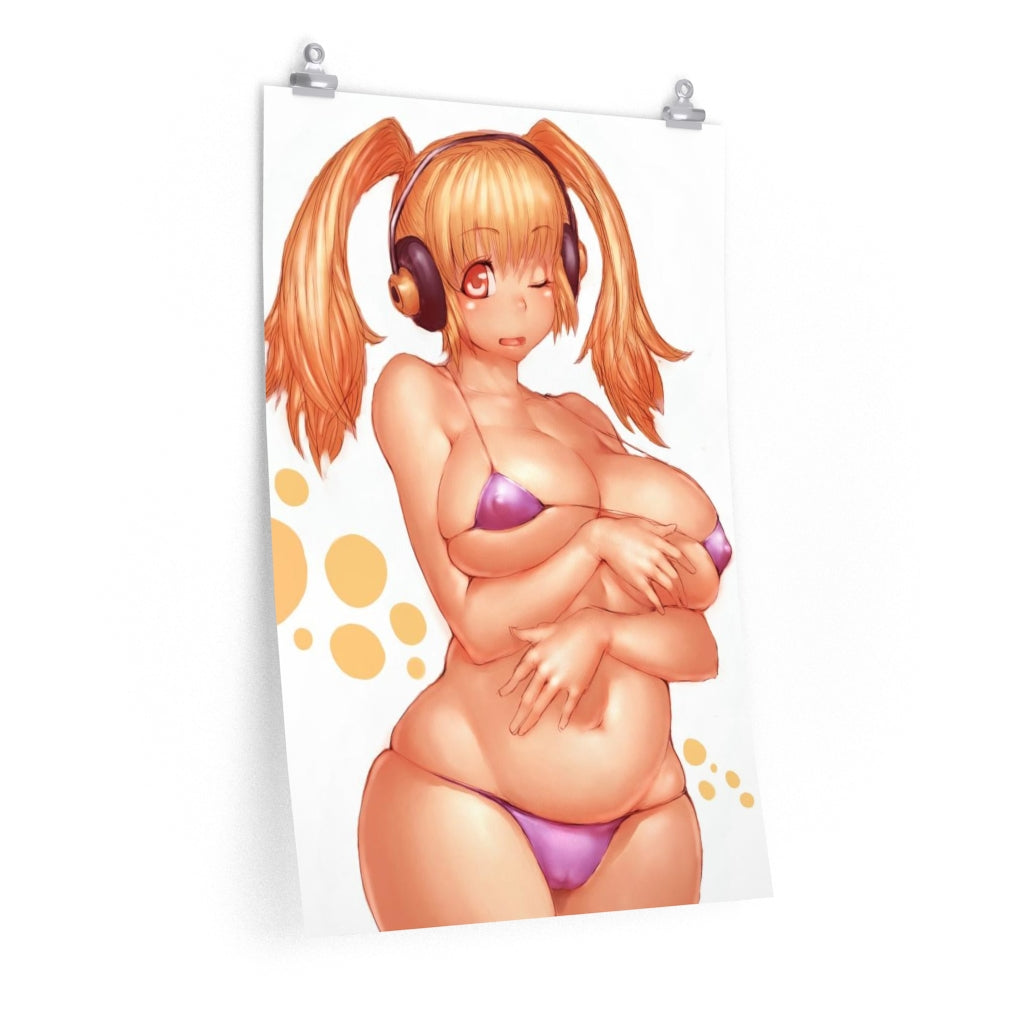 Super Pochaco Nitroplus Poster - Lewd Premium Matte Vertical Poster - Adult Wall Art