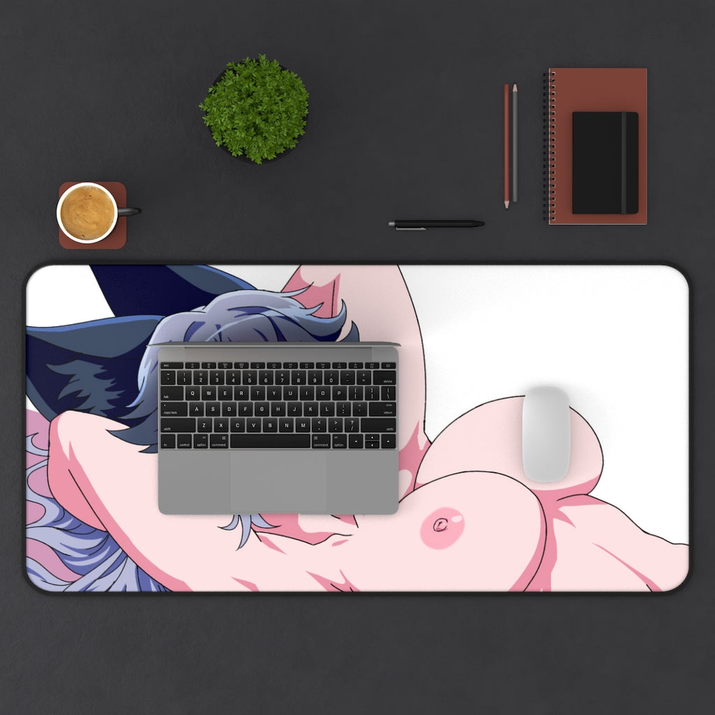 Silver Fox Kemono Friends Nude Boobs Mousepad - Gaming Playmat