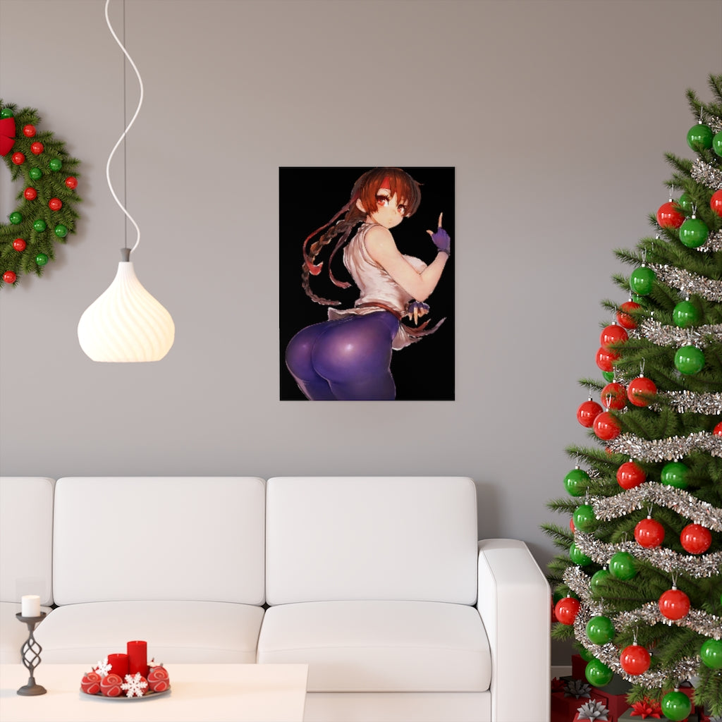 Yuri Sakazaki The King Of Fighters Poster - Lewd Premium Matte Vertical Poster - Adult Wall Art