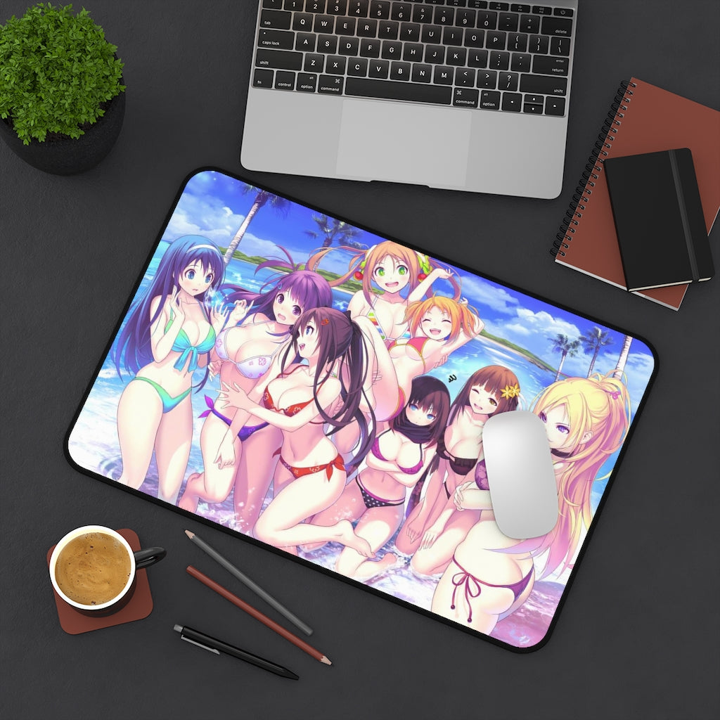 Valkyrie Drive Sexy Mousepad - Bikini Waifus Ecchi Desk Mat - Anime Playmat