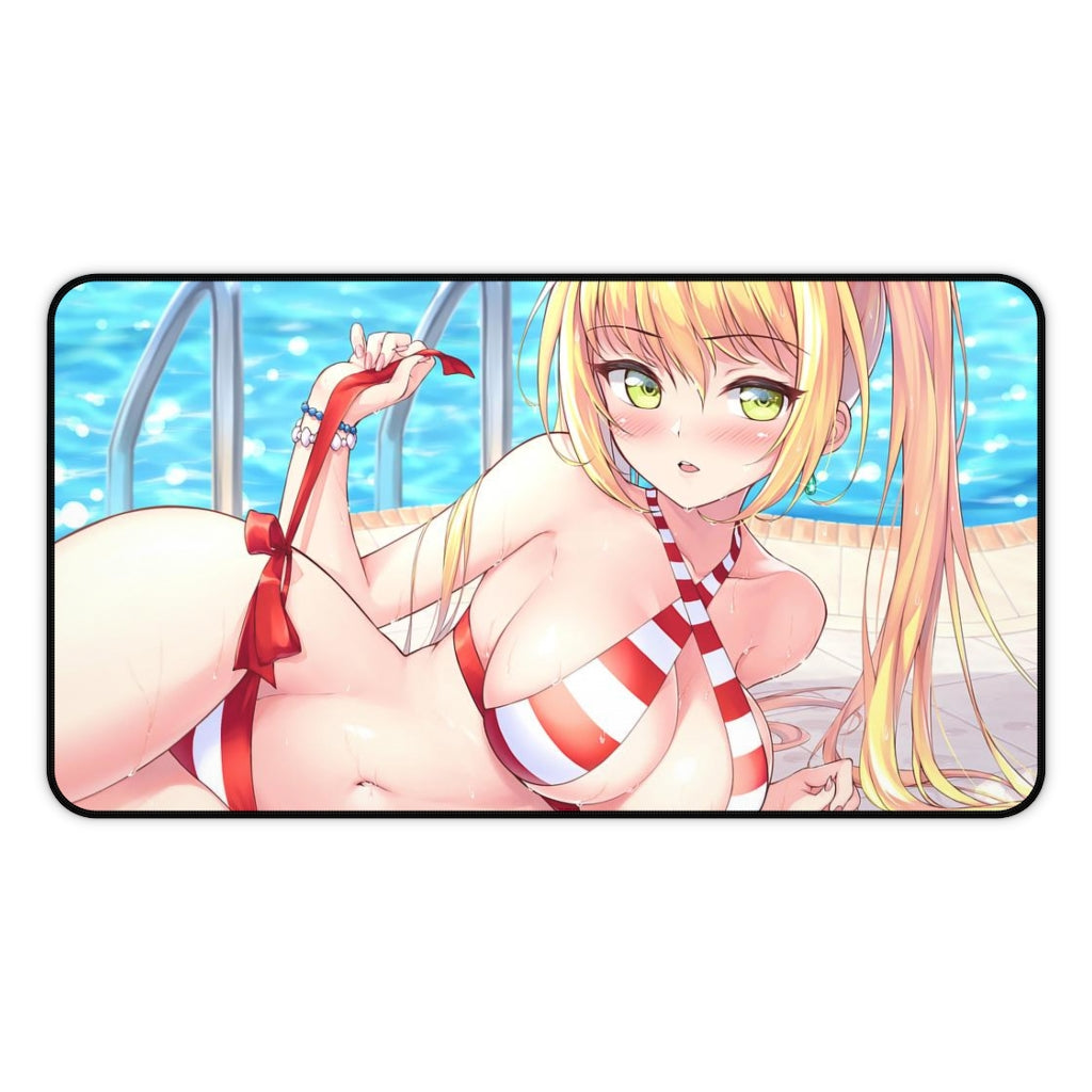 Fate Grand Order Sexy Mousepad - Saber Bikini Anime Desk Mat - Ecchi Playmat