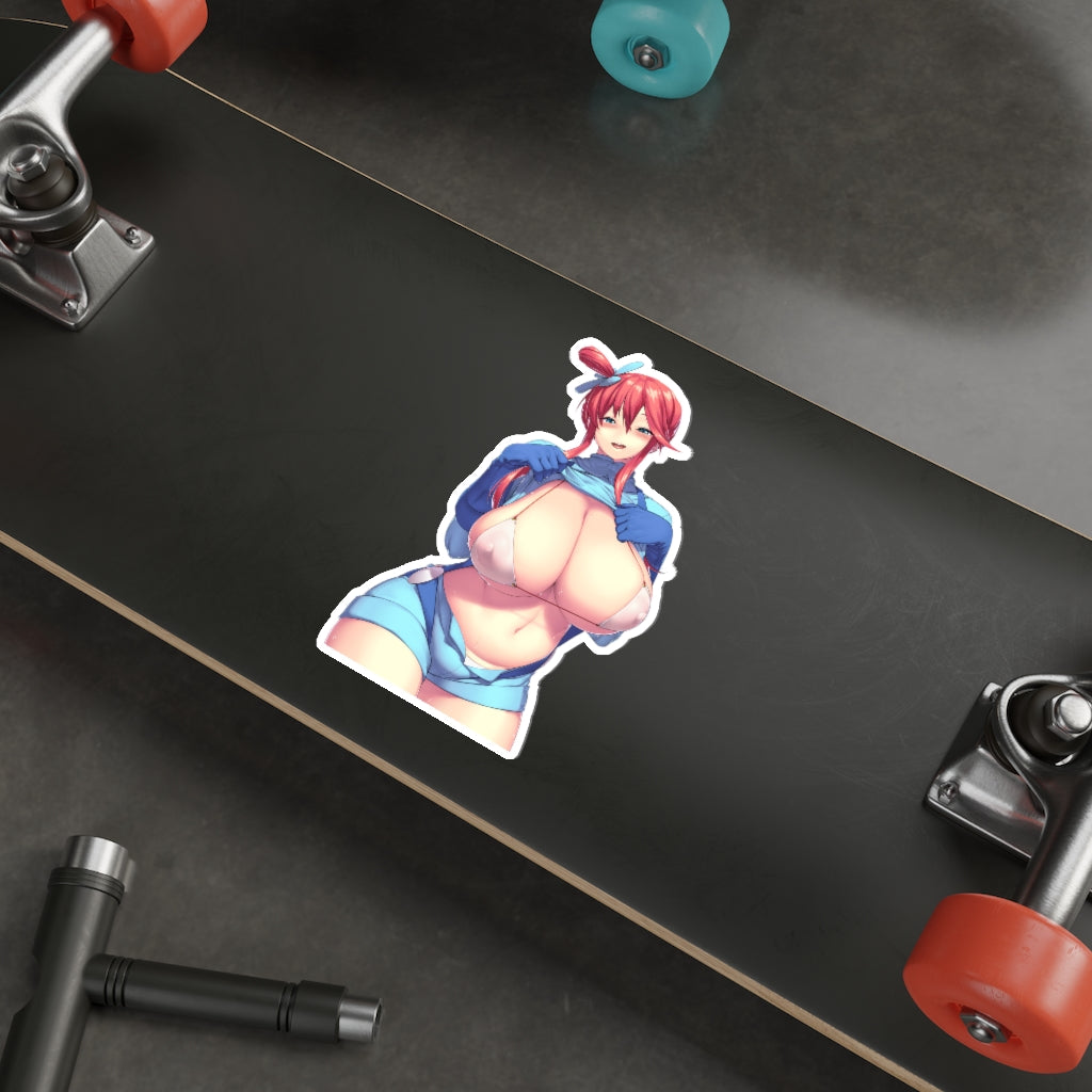 Huge Boobs Skyla Sexy Pokemon Waterproof Sticker - Ecchi Vinyl Decal