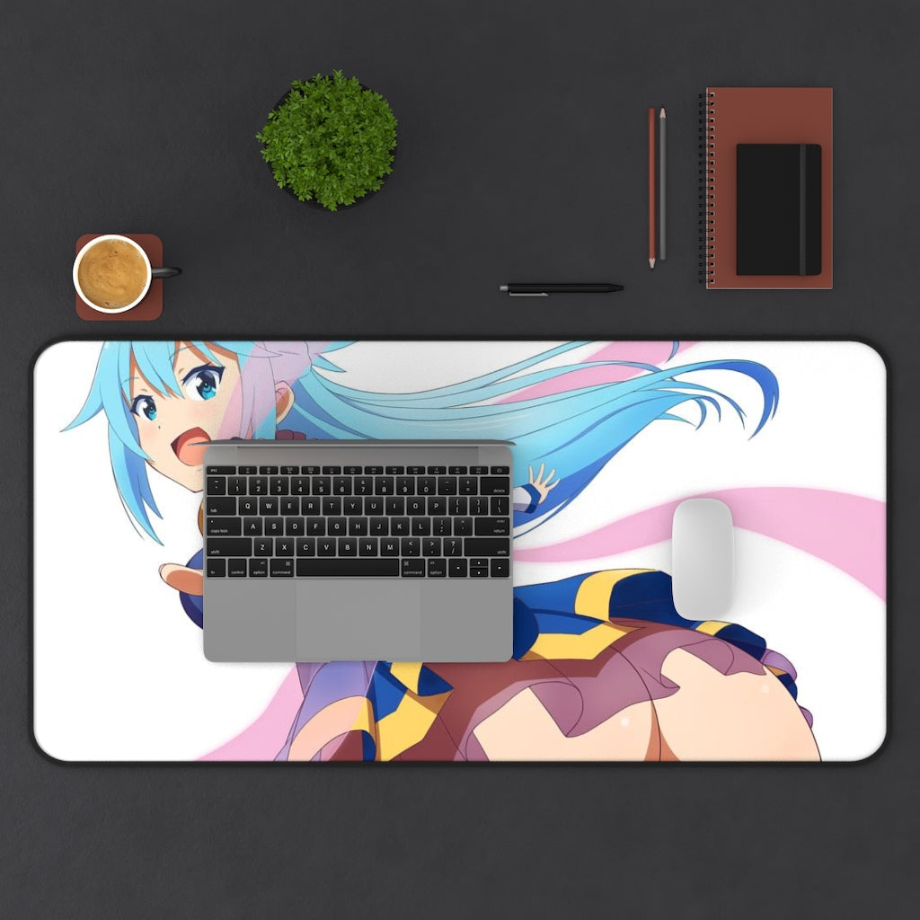 Konosuba Aqua Sexy Mousepad - Upskirt Desk Mat - Ecchi Playmat