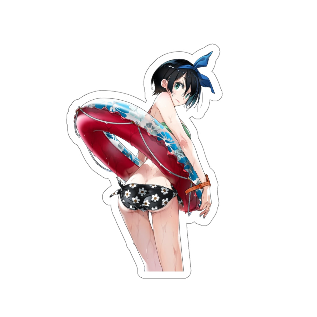 Rent a Girlfriend Wet Bikini Ruka Sarashina Waterproof Sticker - Ecchi Vinyl Decal