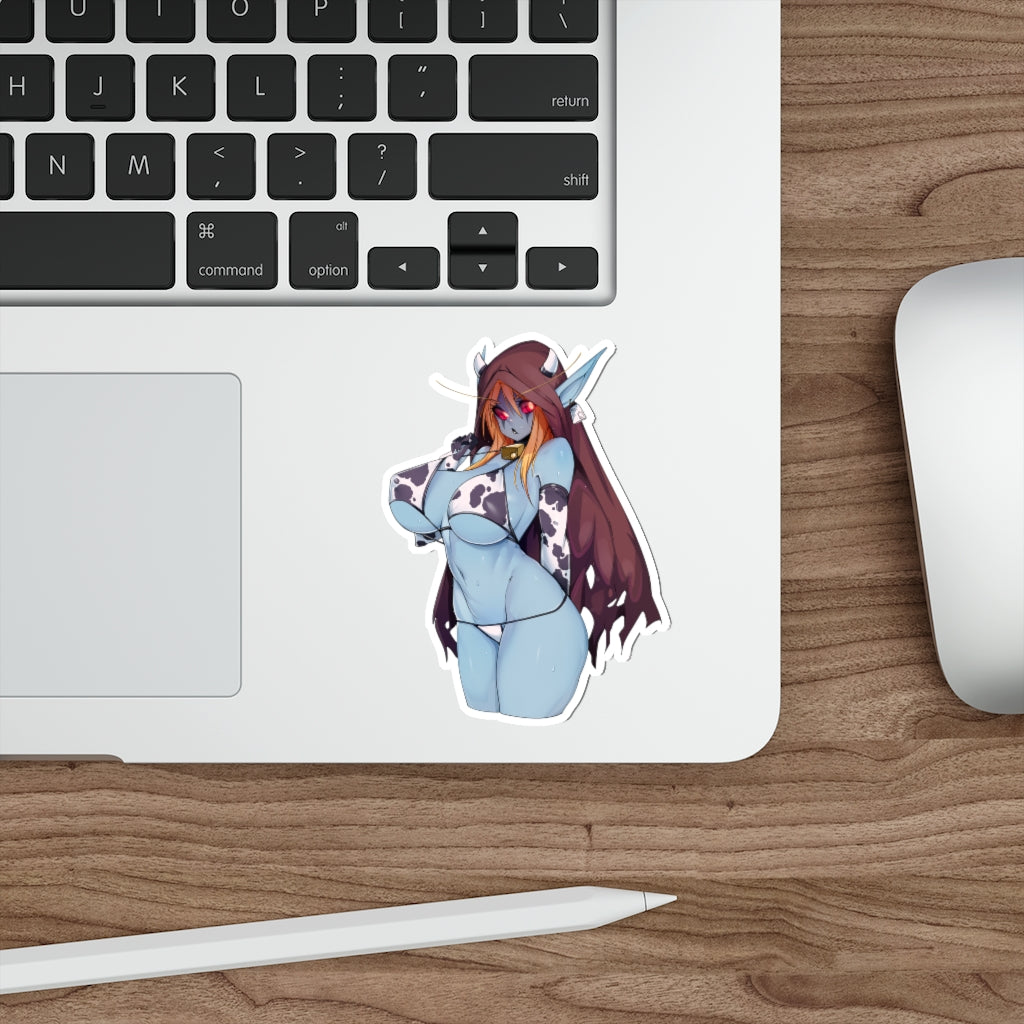 Sexy Cow Girl Sylvanas Windrunner Warcraft Waterproof Sticker - Ecchi Vinyl Decal