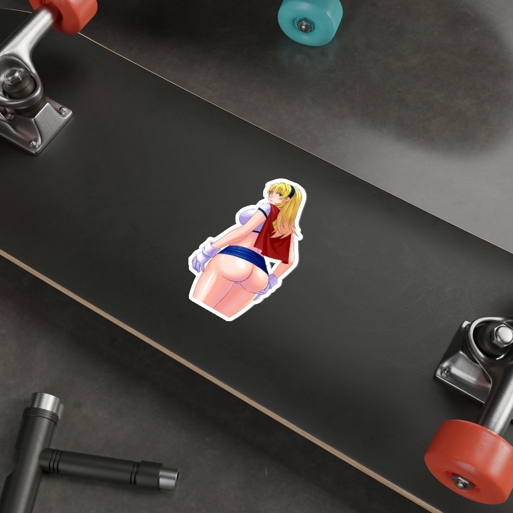 Big Butt Super Girl Waterproof Sticker - Ecchi Vinyl Decal