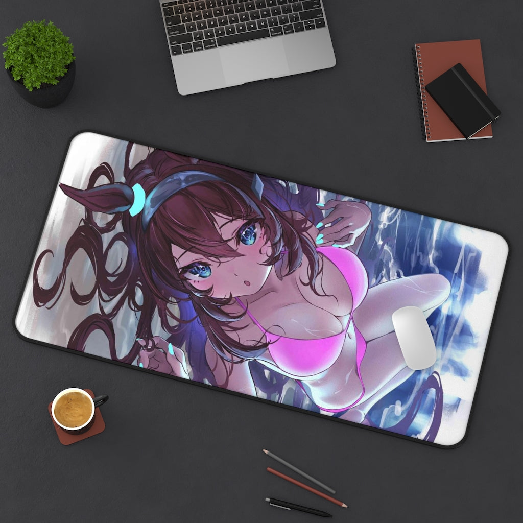 Uma Musume Sexy Mousepad - Bikini Mihono Bourbon Anime Desk Mat - Ecchi Playmat