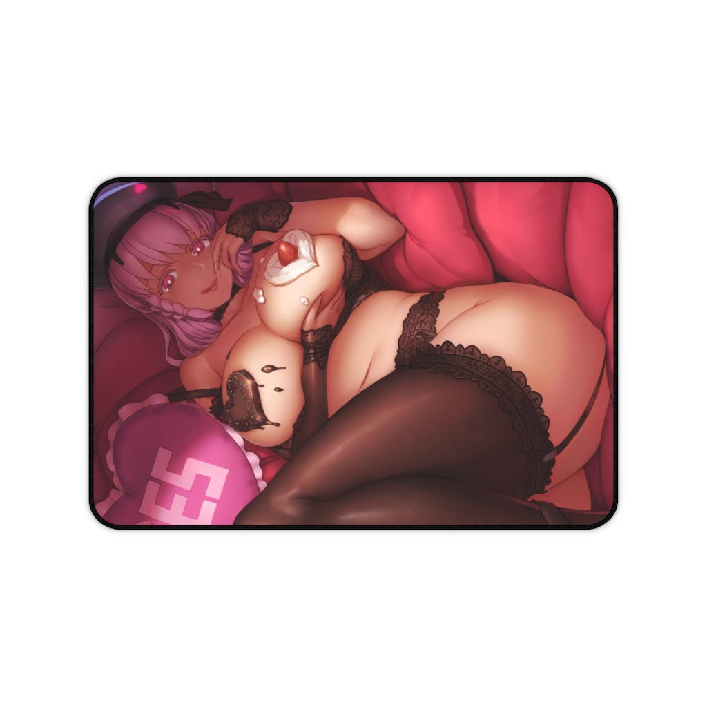 Punishing Gray Raven Sexy Mousepad - Thick Dessert Boobs Ella Ecchi Desk Mat - Naughty Playmat