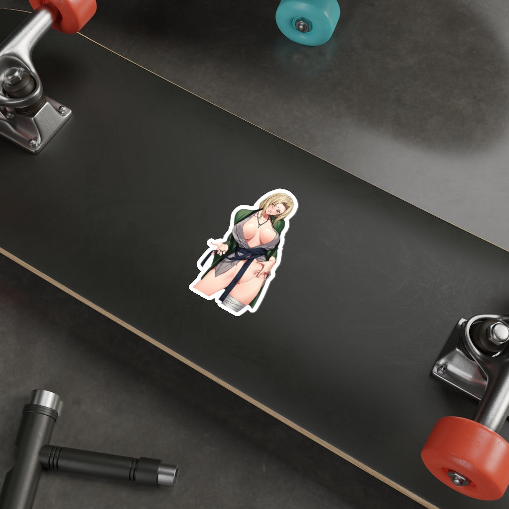 Teasing Tsunade Naruto Waterproof Sticker - Ecchi Vinyl Decal