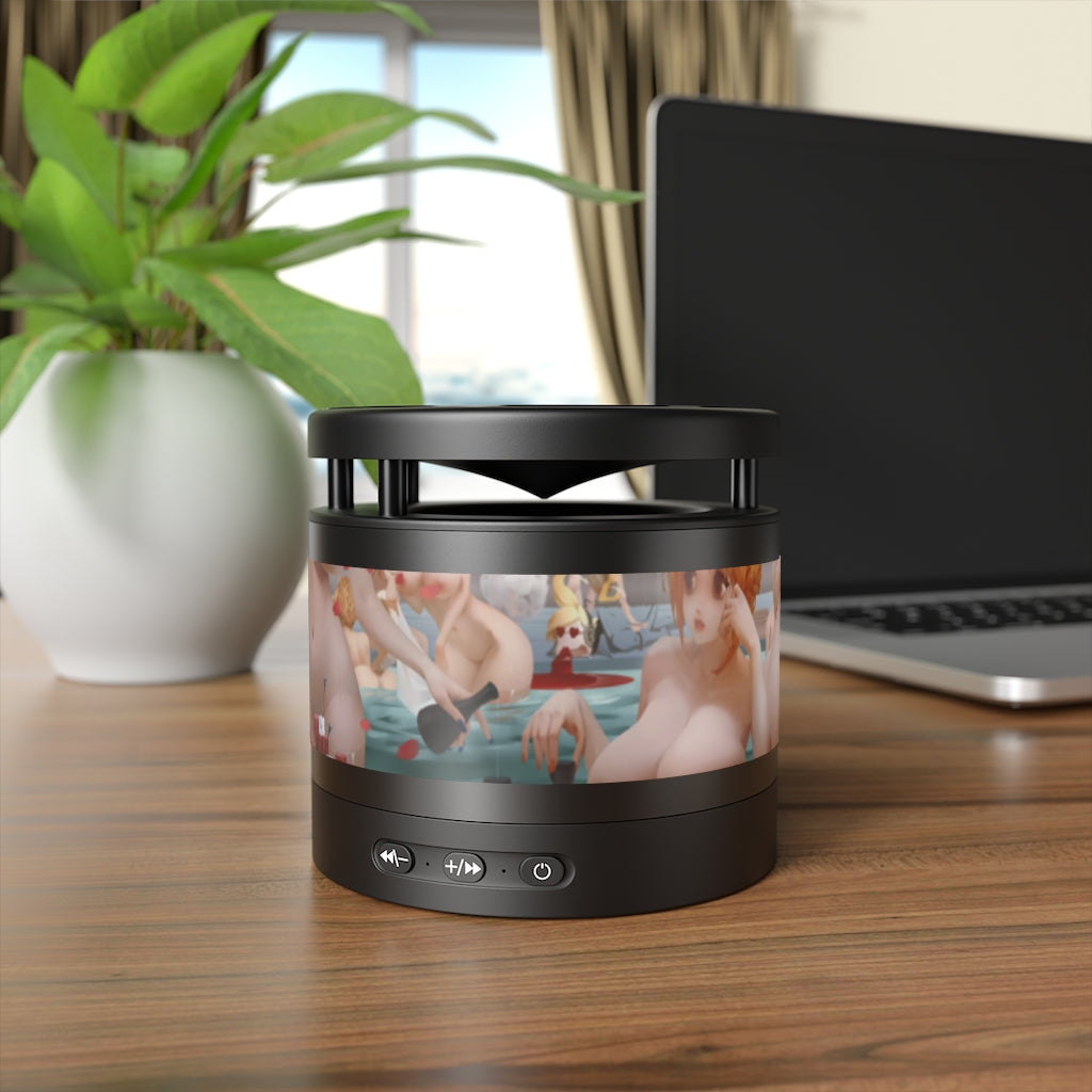 One Piece Japanese Onsen Metal Bluetooth Speaker and Wireless Charging Pad