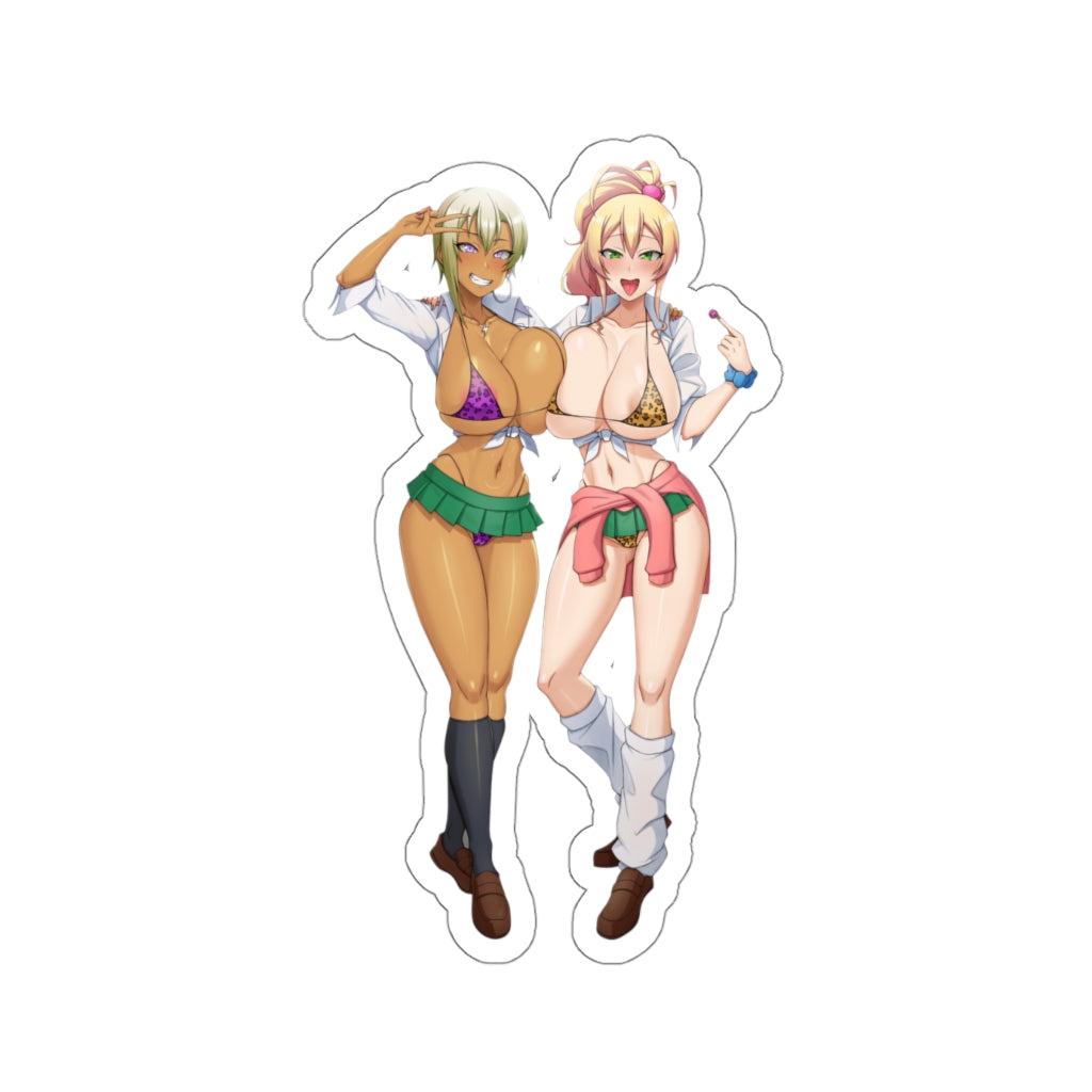 Thick Bikini Yame Yukana and Honjou Ranko My First Girlfriend Is a Gal Waterproof Sticker - Ecchi Vinyl Decal