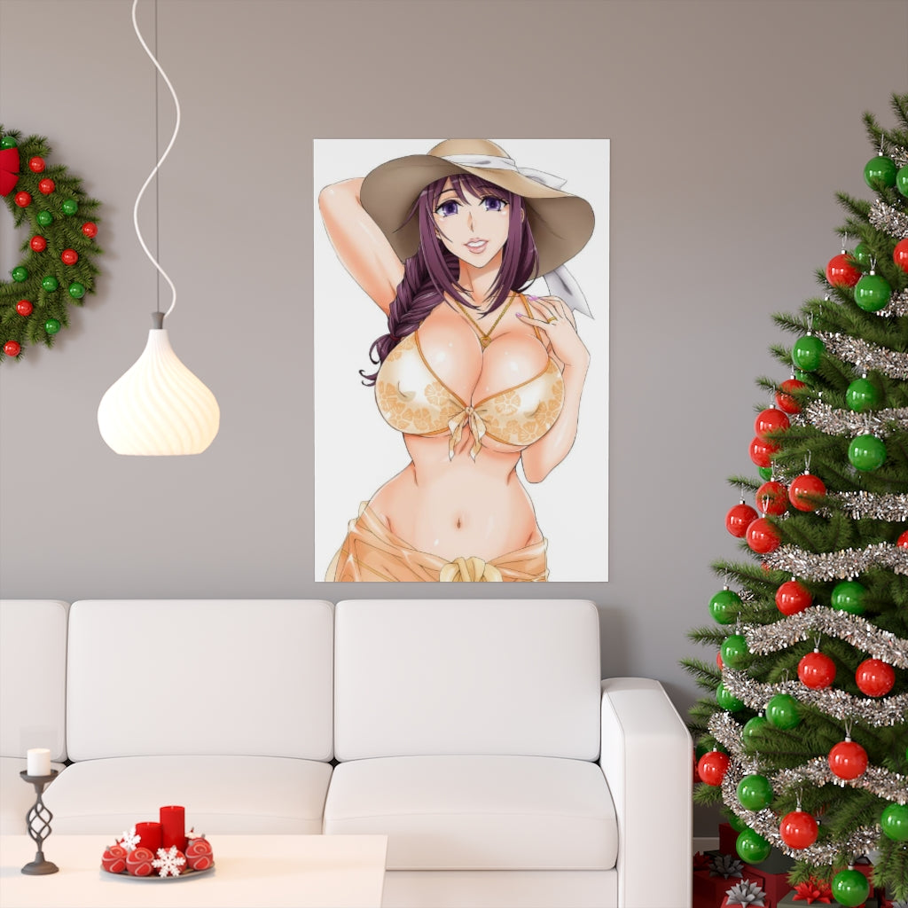 Ryuuzouji Sanae Sexy Bikini Walkure Romanze Poster - Lewd Premium Matte Vertical Poster - Adult Wall Art