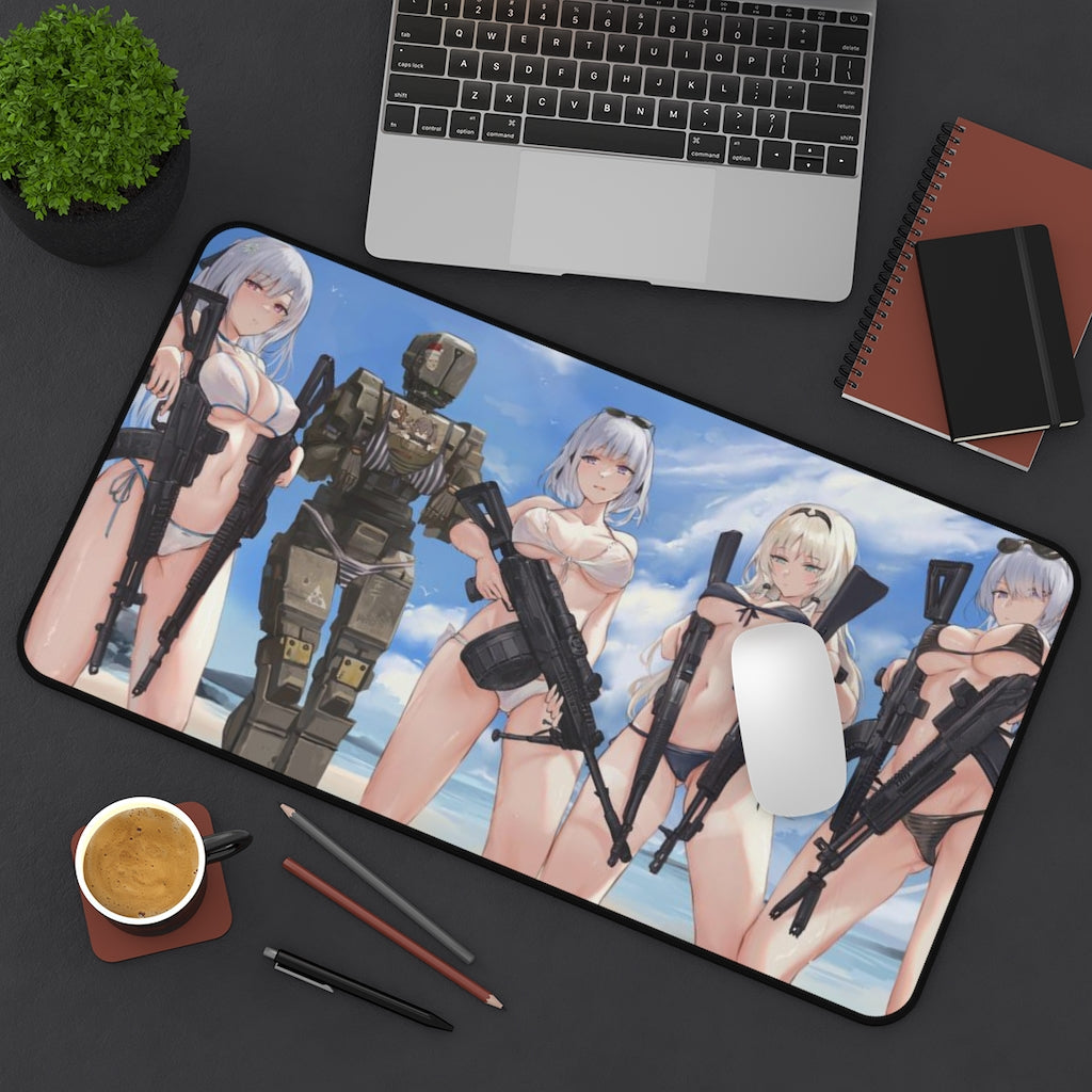 Girls Frontline Ecchi Mousepad - Bikini Waifus Large Desk Mat - Playmat - Girls With Guns