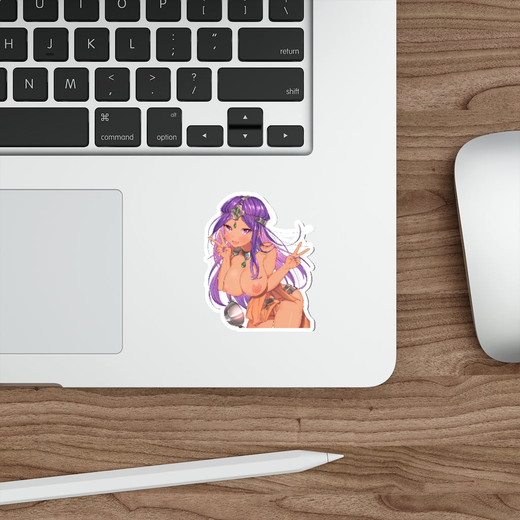 Dragon Quest 4 Big Boobs Maya Waterproof Sticker - Ecchi Vinyl Decal