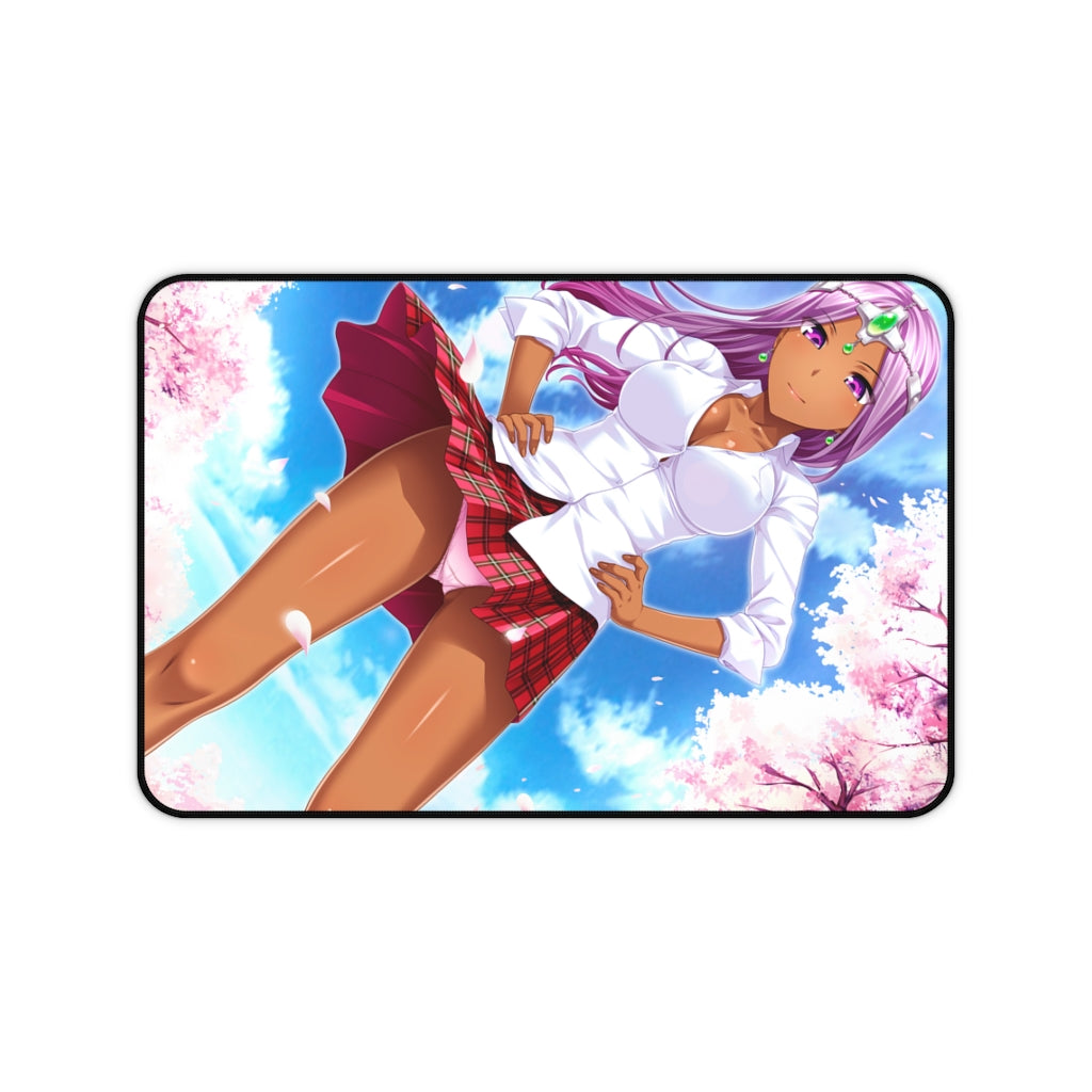 Dragon Quest Sexy Maya School Girl Uniform Desk Mat - Non Slip RPG Gaming Mousepad