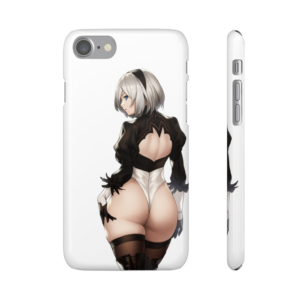 2B Anime Phone Case - Nier Automata Kawaii Aesthetic Snap Case