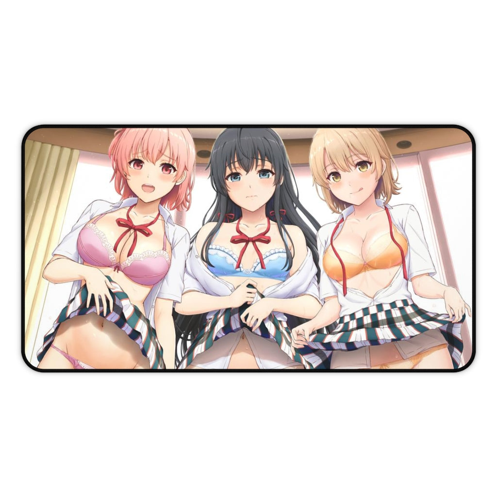 My Teen Romantic Comedy is Wrong as I Expected Panties Waifus Hamachi OreGairu  Desk Mat - Sexy Anime Girls Mousepad - Gaming Playmat