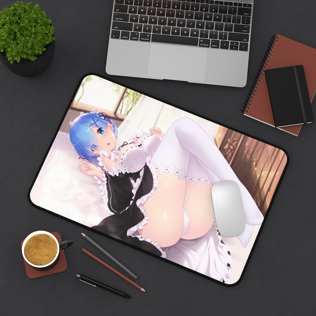 Re Zero Sexy Mousepad - Maid Rem Desk Mat - Ecchi Playmat