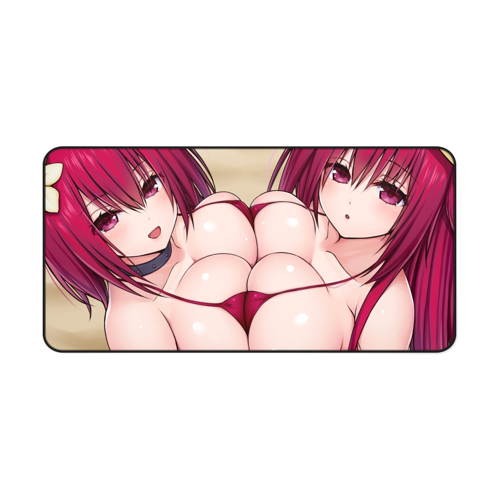 Sexy Anime Boobs Mousepad Doujin - Oppai Desk Mat - Big Gaming Mouse Pad - MTG Playmat