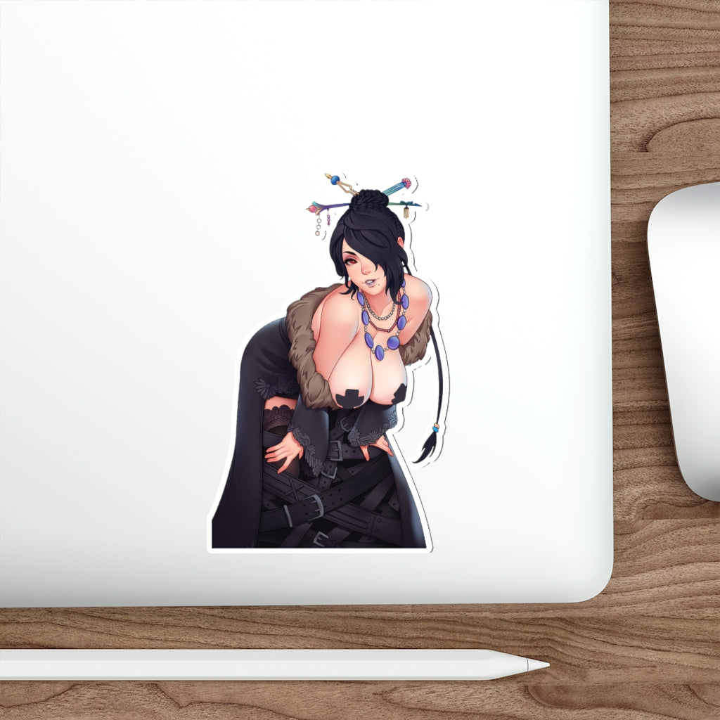 Big Boobs Lulu Waterproof Sticker - Final Fantasy X Ecchi Vinyl Decal